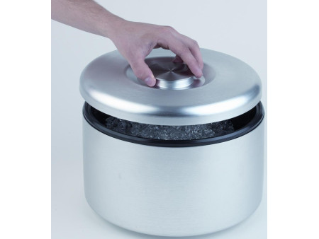 APS Bac à glaçons ARCTIC, en PS/aluminium, 3 litres, argent