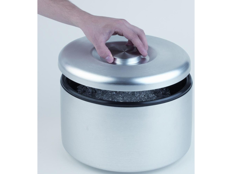 APS Bac à glaçons ARCTIC, en PS/aluminium, 6 litres, argent