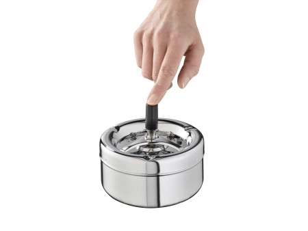 APS Cendrier rotatif PUSH, argent