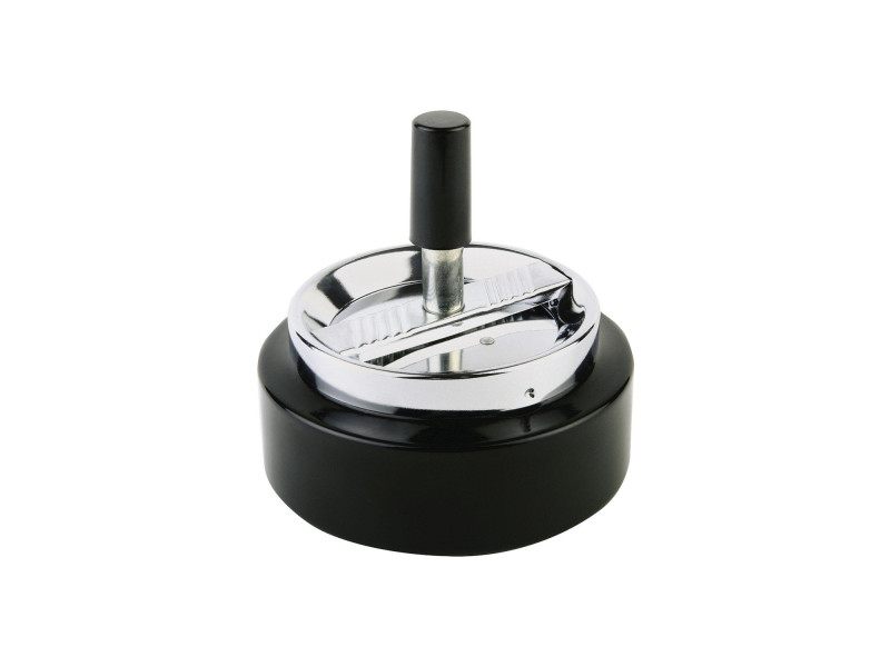 APS Cendrier rotatif PUSH, argent / noir