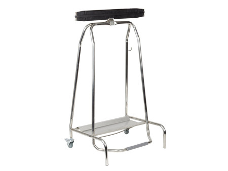 APS Support de sac poubelle QUICKSTEP, 120 litres, argent