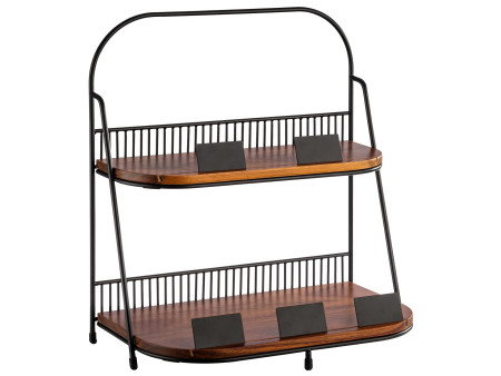 APS Etagère, 2 étages, hauteur: 400 mm, noir