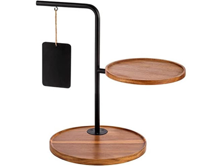 APS Etagère IRON, 2 étages, hauteur: 440 mm, noir