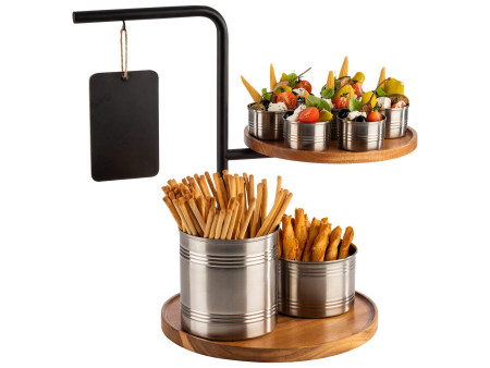 APS Etagère IRON, 2 étages, hauteur: 440 mm, noir
