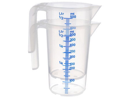 APS Pichet mesureur STACKABLE, 0,5 litre, transparent