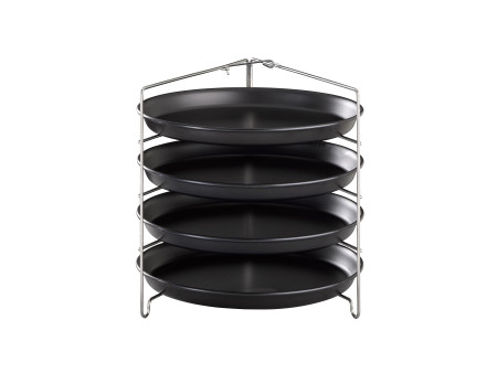 APS Support pour 4 plaques à pizza, (L)260x(P)250x(H)260 mm