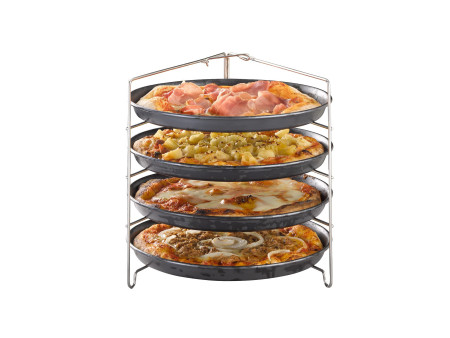 APS Support pour 4 plaques à pizza, (L)260x(P)250x(H)260 mm