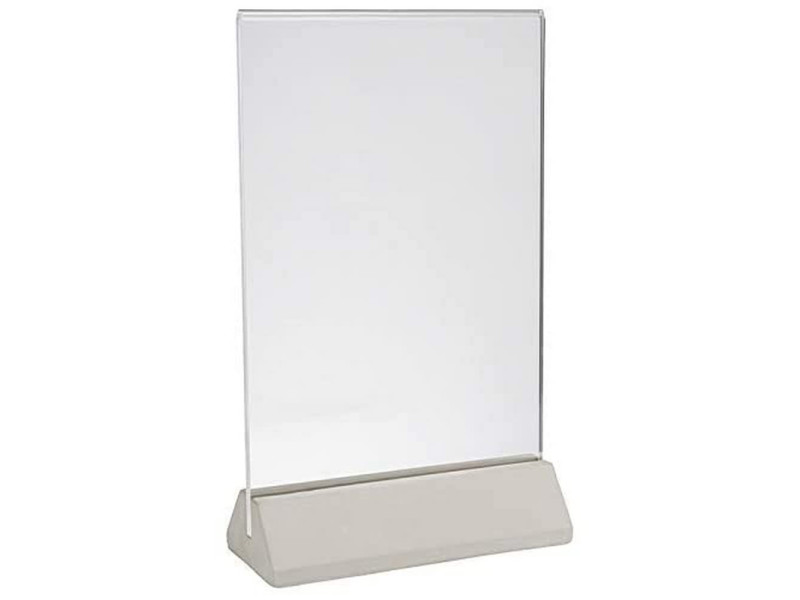 APS Présentoir de table ELEMENT, 155 x 65 x 260 mm, gris