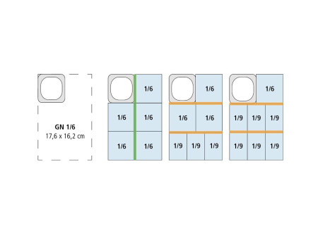 APS Récipient GN 1/6, (L)176 x (P)162 x (H)150 mm