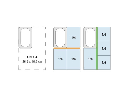 APS Couvercle GN 1/4, (L)265 x (P)162 x (H)30 mm