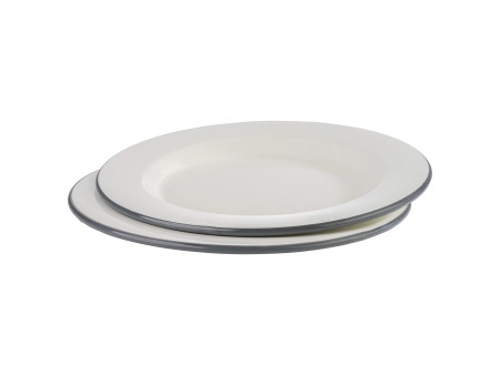 APS Assiette émaillée, diamètre: 260 mm, set de 2