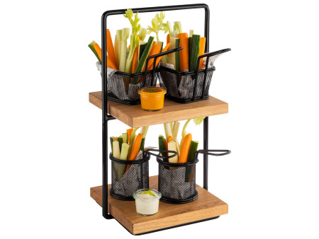 APS Etagère PERFECTO SMALL, 2 étages, chêne, hauteur: 405 mm