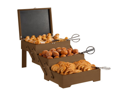APS Boîte pour buffet SEWING BASKET, chêne foncé