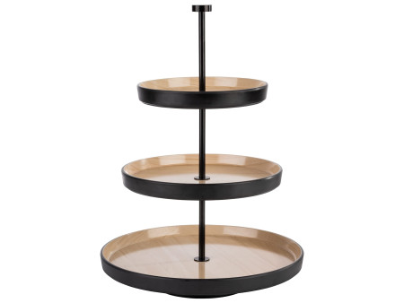 APS Etagère FRIDA, 3 étages, hauteur: 430 mm, noir