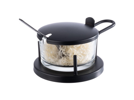 APS Distributeur de parmesan CLASSIC, verre/acier inoxydable