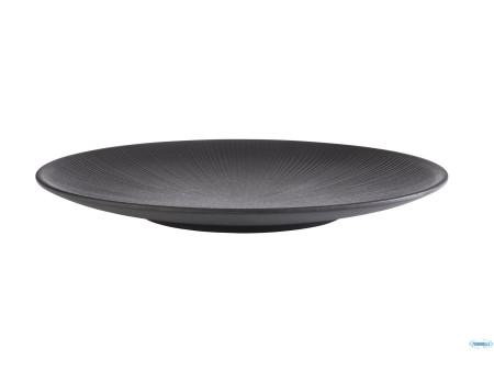 APS Assiette plate NERO, diamètre: 330 mm, noir