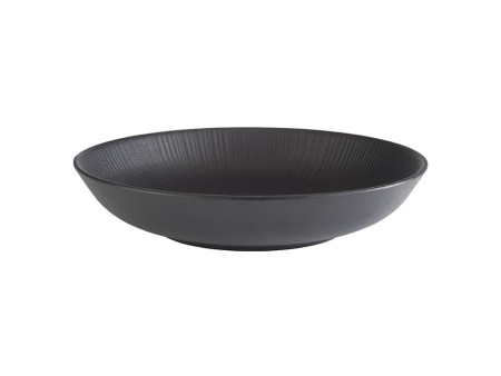 APS Assiette creuse, diamètre: 225 mm, noir