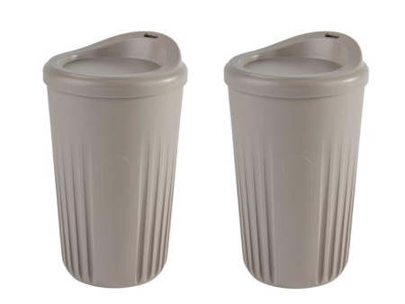 APS Set de gobelets réutilisables TO GO, 0,4 litre, moka