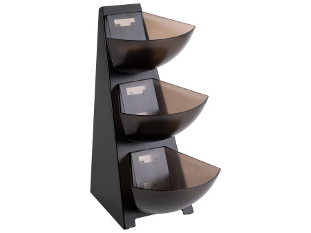 APS Distributeur portions MULTI-RACK, 3 étages, inox, noir