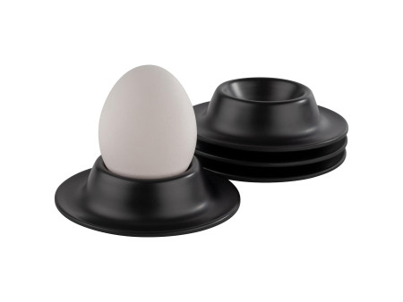 APS Coquetier EGGY, en mélamine, set de 4, noir
