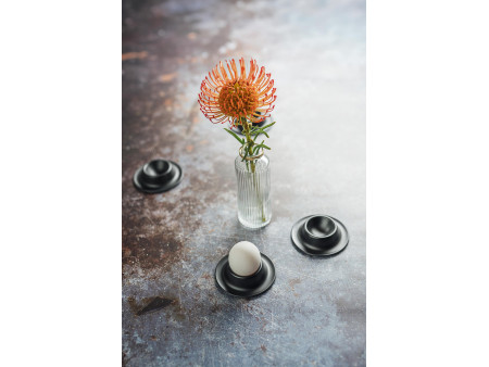 APS Coquetier EGGY, en mélamine, set de 4, noir