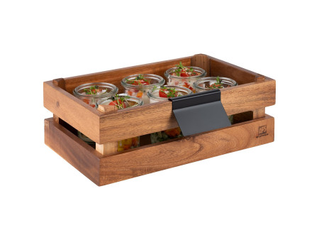 APS Ecriteau pour boîte en boix SUPERBOX, set de 2, noir