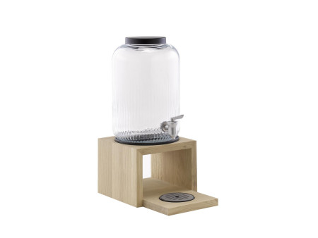 APS Distributeur à boisson VALO, 7 litres, verre/chêne