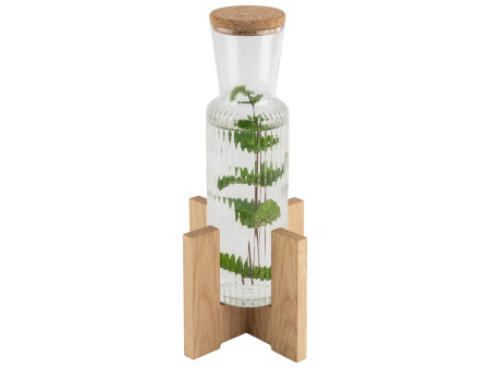 APS Pied pour carafe en verre VALO, en chêne