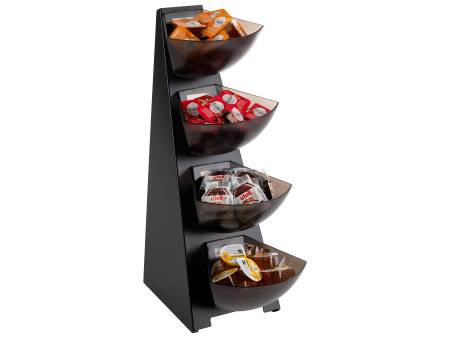 APS Distributeur portions MULTI RACK, 4 éages, inox, noir
