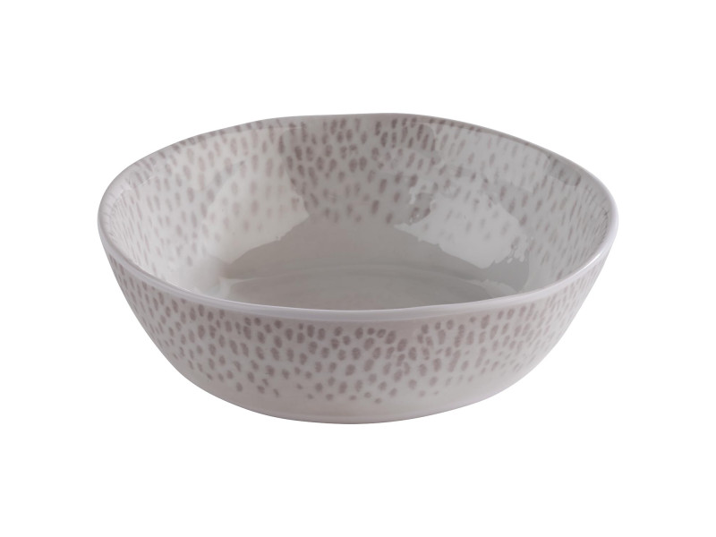 APS Bol FOOTMARK, rond, 0,25 litre, blanc/gris
