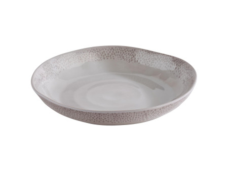 APS Assiette creuse FOOTMARK, diamètre: 240 mm, blanc/gris