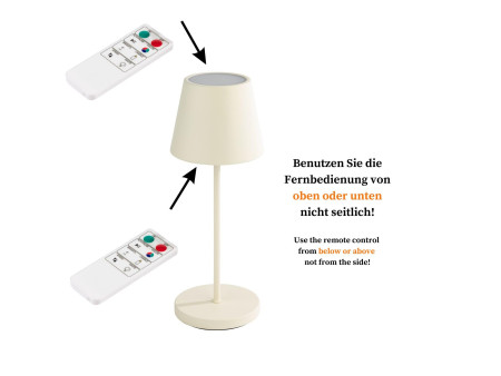 APS Lampe de bureau rechargeable à LED MERLE, blanc