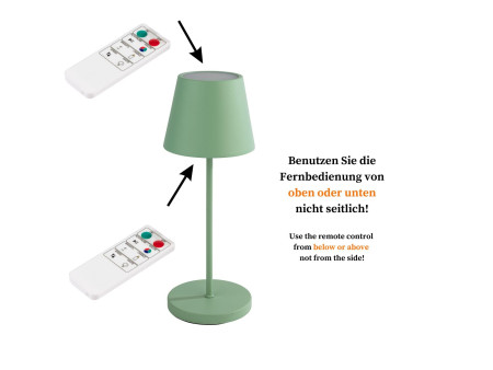 APS Lampe de bureau rechargeable à LED MERLE, menthe