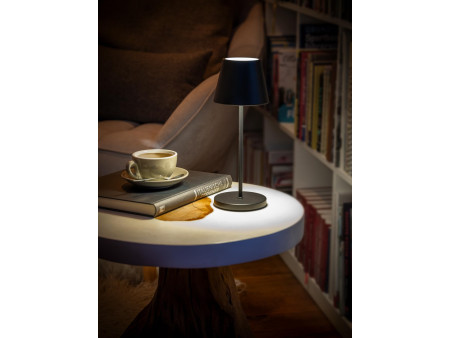 APS Lampe de bureau rechargeable à LED MERLE, noir