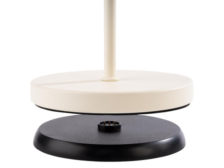 APS Lampe de bureau rechargeable à LED CLEO, blanc