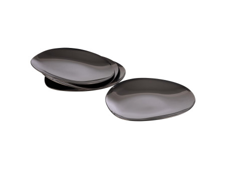 APS Assiette PEBBLES, set de 4, gunmetal