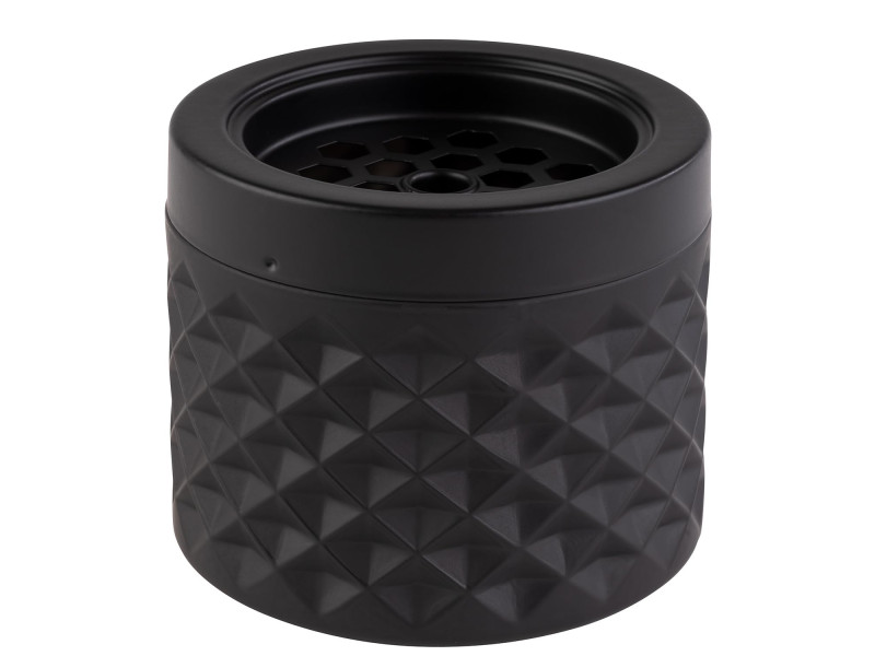 APS Cendrier, diamètre: 95 mm, noir mat