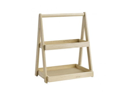 APS Étagère VALO, 2 étages, 350 x 265 x 445 mm, chêne