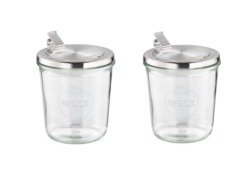 APS Bocal Weck avec couvercle, 580 ml, set de 2