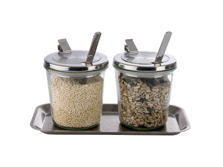 APS Bocal Weck avec couvercle, 580 ml, set de 2