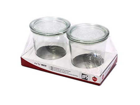 APS Bocal Weck avec couvercle, 580 ml, set de 2