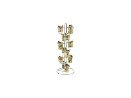APS Présentoir de buffet pour 12 bocaux Weck, chrome