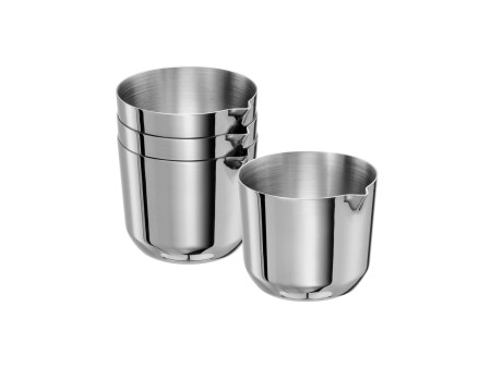 APS Pot avec bec verseur ALLURE, 30 ml, set de 4, inox