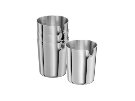 APS Pot avec bec verseur ALLURE, 40 ml, set de 4, inox