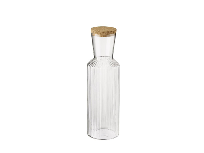 APS Carafe en verre LINES, 1,0 litre, transparent