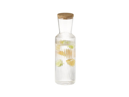 APS Carafe en verre LINES, 1,0 litre, transparent