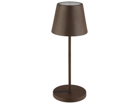 APS Lampe de bureau rechargeable à LED MERLE, rouille