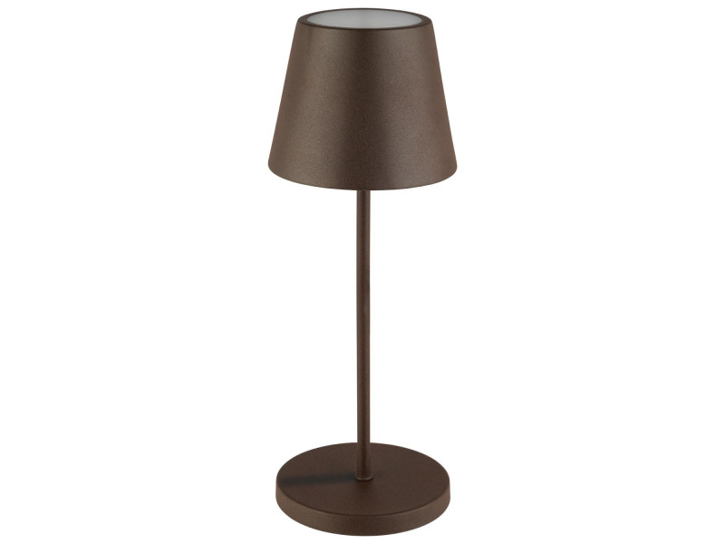 APS Lampe de bureau rechargeable à LED MERLE, rouille