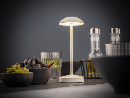 APS Lampe de bureau rechargeable à LED ALVA, blanc