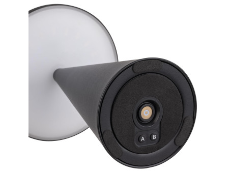 APS Lampe de bureau rechargeable à LED CONE, noir